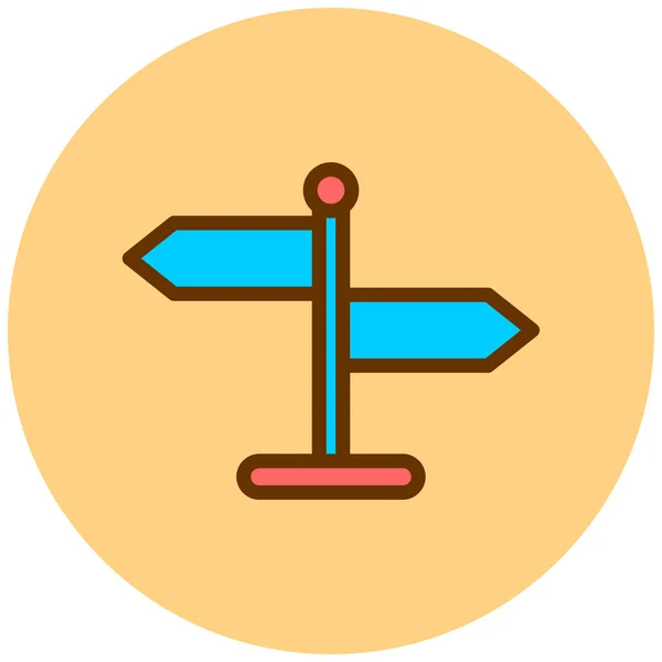 Flèche Direction Conception Simple — Image vectorielle