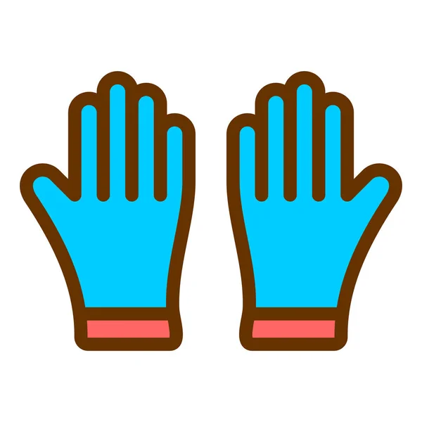 Gloves Web Icon Simple Illustration — Stock Vector