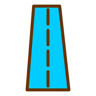 Yol simgesi, vektör illüstrasyonu