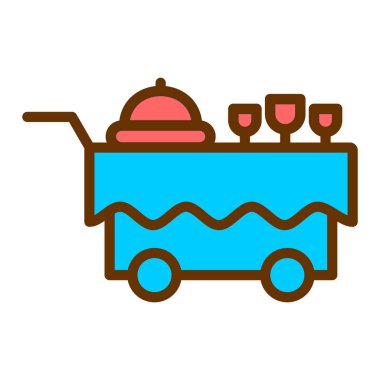 Yemek Teslimatı Vektör İllüstrasyonu