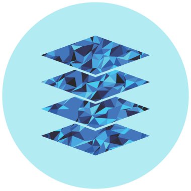 kare simgesi, vektör illüstrasyonu basit tasarım