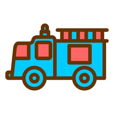 Kamyon. Web simgesi basit illüstrasyon