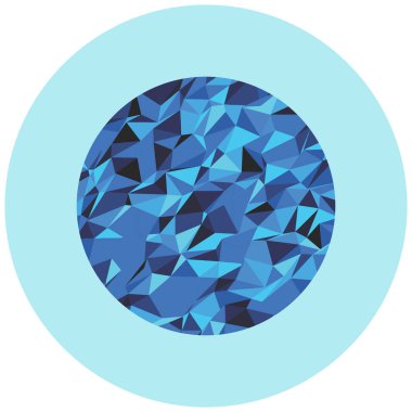 Güzel bir çokgen için arka planın vektör çizimi