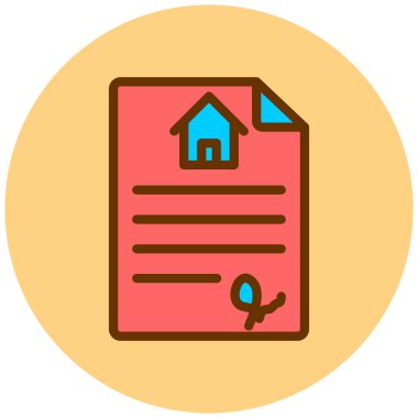 Gayrimenkul vektör simgesi modern basit tasarım