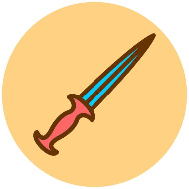 Bıçak. Web simgesi basit illüstrasyon