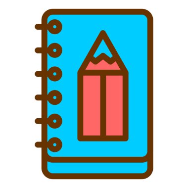 Kalem. Web simgesi basit illüstrasyon