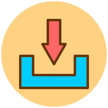 İndir. Web simgesi basit illüstrasyon