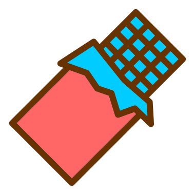 Çikolata. Basit illüstrasyon