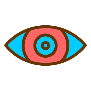 göz vektörü simgesi düz simge
