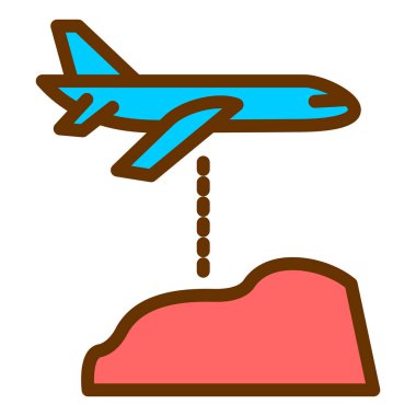 Uçak. Web simgesi basit illüstrasyon