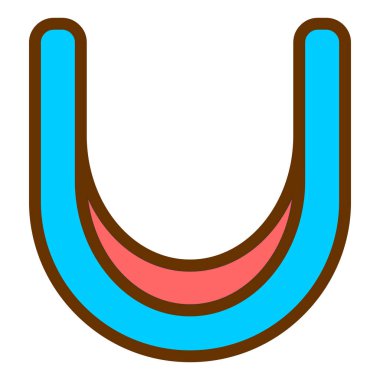 Tek bir mavi ve beyaz bayrağın vektör çizimi