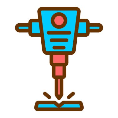 Sondaj simgesi vektörü. İnce çizgi işareti. izole edilmiş sınır sembolü çizimi