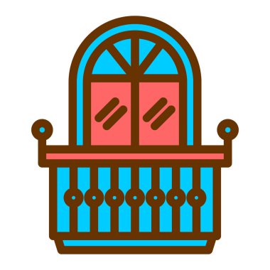 pencere simgesi vektör illüstrasyonu