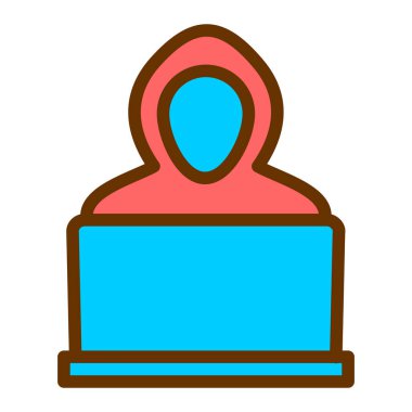 Mavi üniformalı bir kadının vektör çizimi