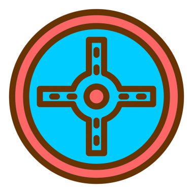 Bir yıldız simgesinin vektör illüstrasyonu