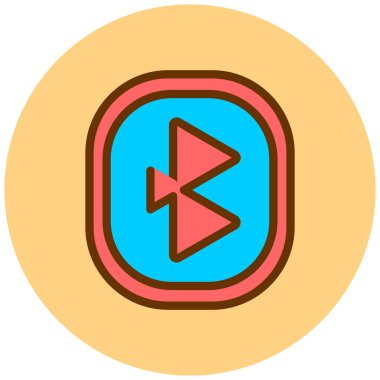 Ok. Web simgesi basit illüstrasyon