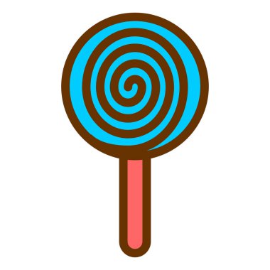 Lolipop. Web simgesi basit illüstrasyon