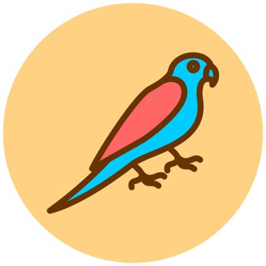 Kuş. Web simgesi basit illüstrasyon