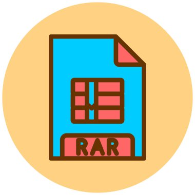 dosya biçimi simgesi, vektör illüstrasyonu