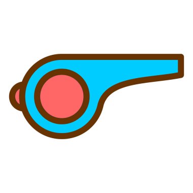 Islık. Web simgesi basit illüstrasyon