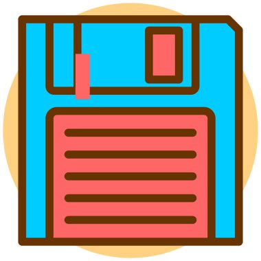 Disket disket. Basit resimleme