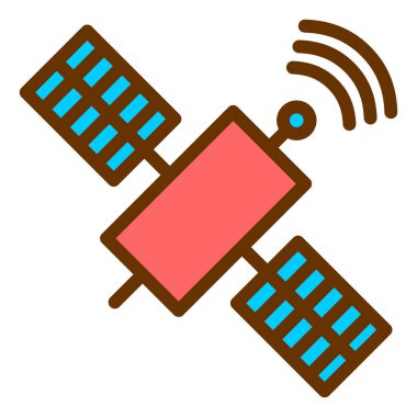 Uydu anteni. Basit resimleme