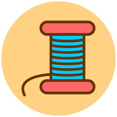 İplik. Web simgesi basit illüstrasyon