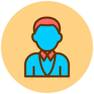 avatar. Web simgesi basit illüstrasyon