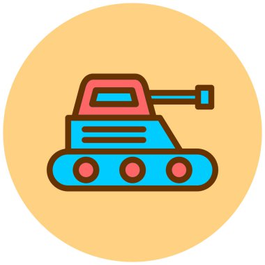 Tank web simge vektör çizim 