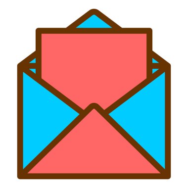 İleti vektör simgesi olan zarf