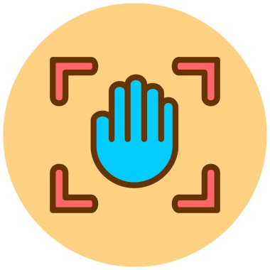 Elini ver. Web simgesi basit illüstrasyon