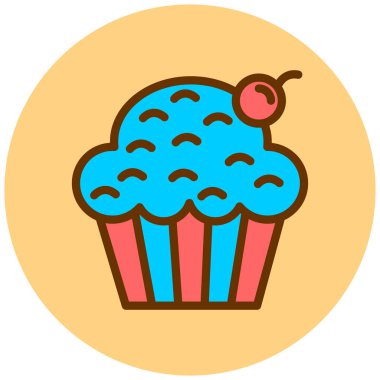 Tatlım. Web simgesi basit illüstrasyon