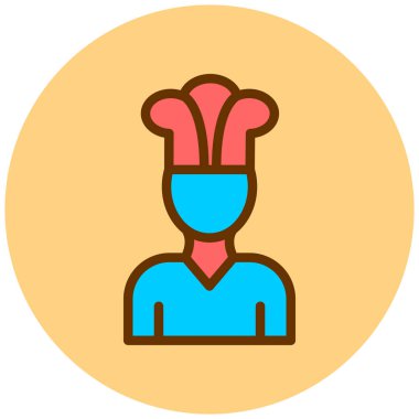 avatar. Web simgesi basit illüstrasyon