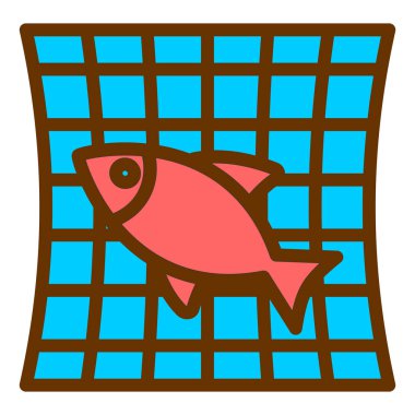 Balık. Web simgesi basit tasarım