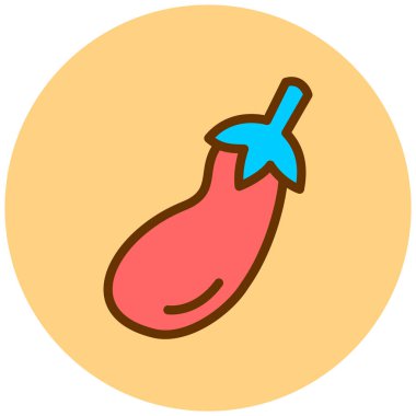 Havuç. Web simgesi basit illüstrasyon