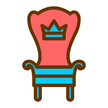 koltuk simgesi vektör illüstrasyonu