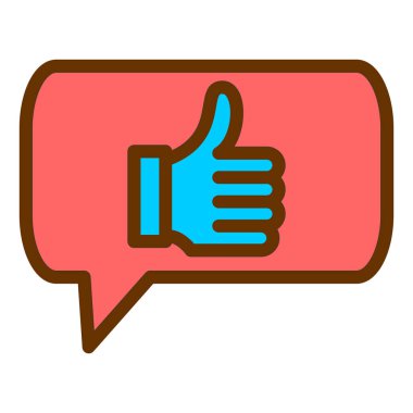 Sohbet kabarcığı vektör illüstrasyonu