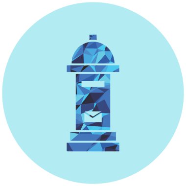 posta kutusu simgesi, vektör illüstrasyonu basit tasarım