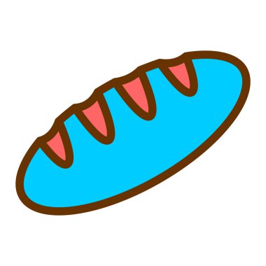 Lezzetli ekmek vektörü çizimi