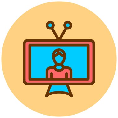 lcd. Web simgesi basit illüstrasyon