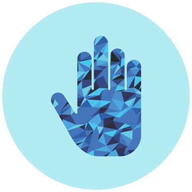 El ikonu. Vektör illüstrasyonu