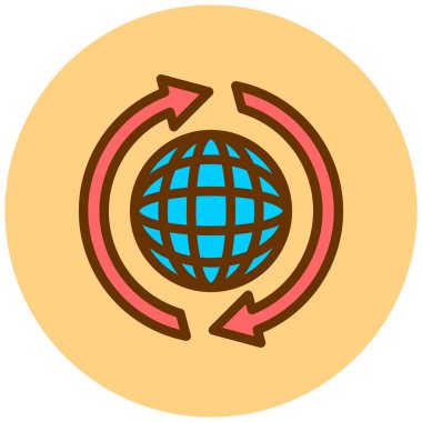 küresel ağ. Basit resimleme