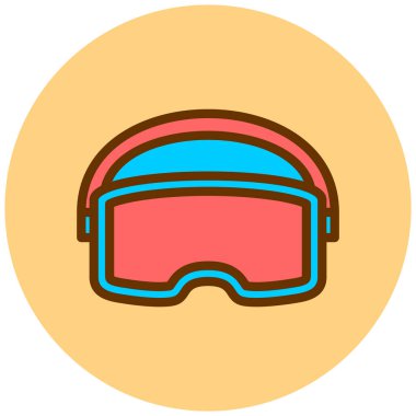 Gözlükler. Web simgesi basit illüstrasyon