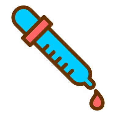 Şırınga. Web simgesi basit illüstrasyon