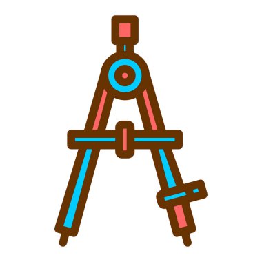 Okul. Web simgesi basit illüstrasyon