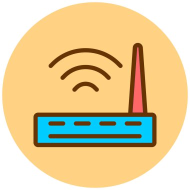 Wi-fi yönlendirici. Basit resimleme