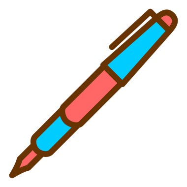 Kalem. Web simgesi basit illüstrasyon