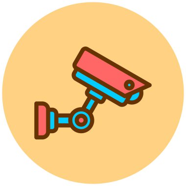 Güvenlik kamerası. Basit resimleme