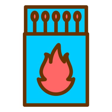 Yangın. Web simgesi basit illüstrasyon