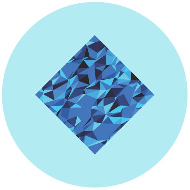 Elmas vektör simgesi. Beyaz arkaplanda değerli taş sembolünün düz çizimi